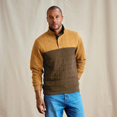 Orvis Men's Battenkill Colorblock Quilted 1/4-Snap Sweatshirt