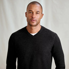 Orvis Merino Piqué V-Neck Sweater