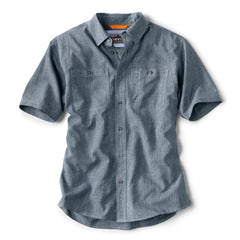 Orvis Men's Tech Chambray Short-Sleeve Work Shirt