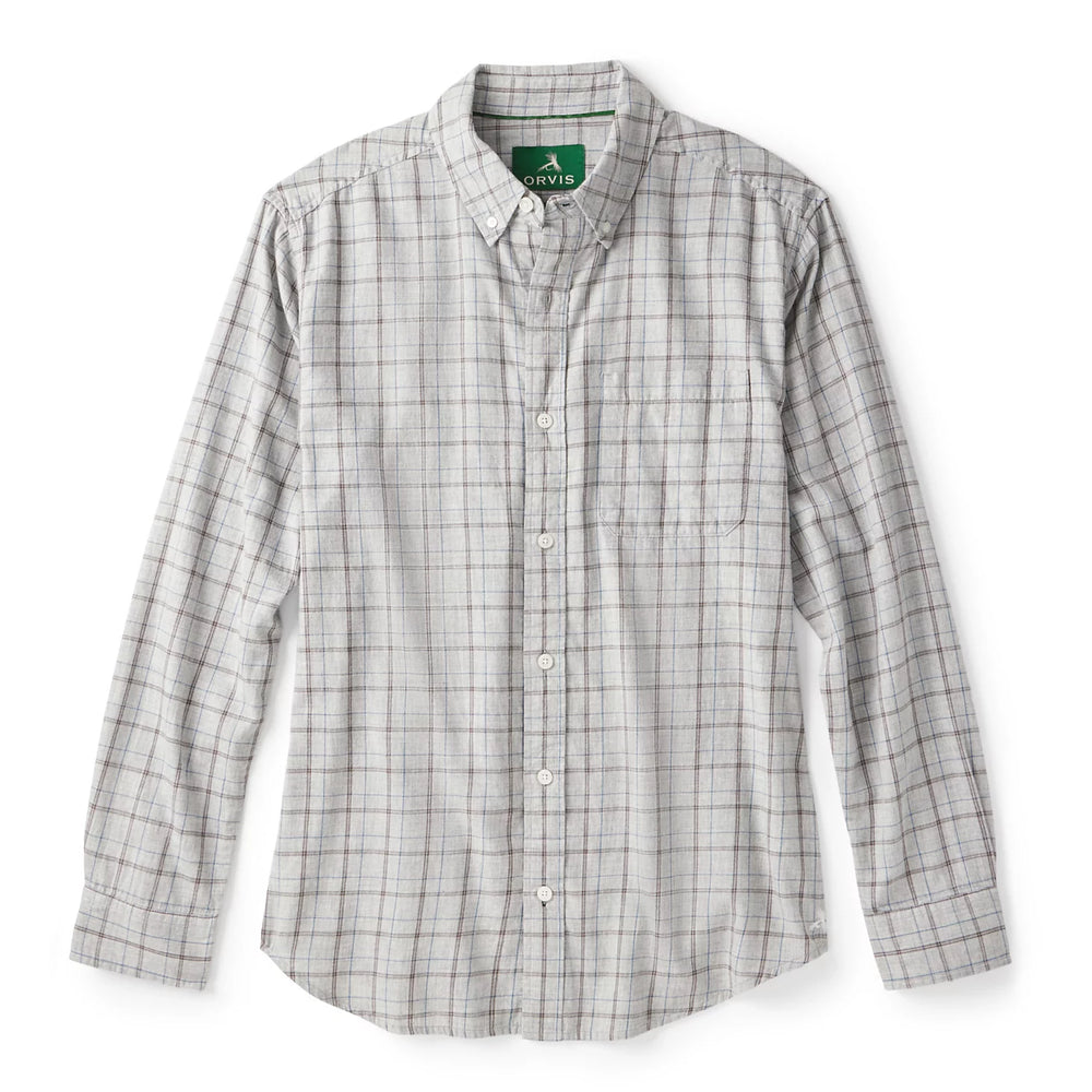 Orvis Men's Sunderland Brushed Twill Long-Sleeve Shirt