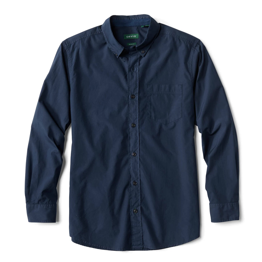 Orvis Garment-Dyed Poplin Long-Sleeve Shirt