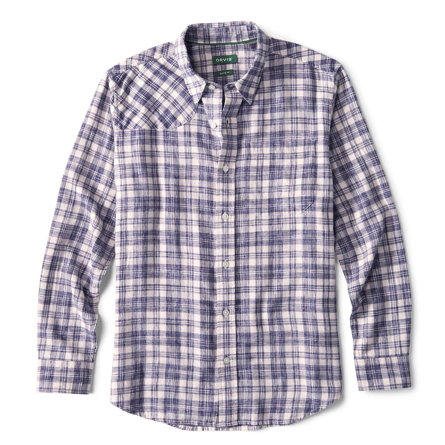 Orvis Space-Dyed Plaid Long-Sleeve Shirt