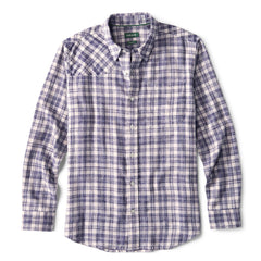 Orvis Space-Dyed Plaid Long-Sleeve Shirt