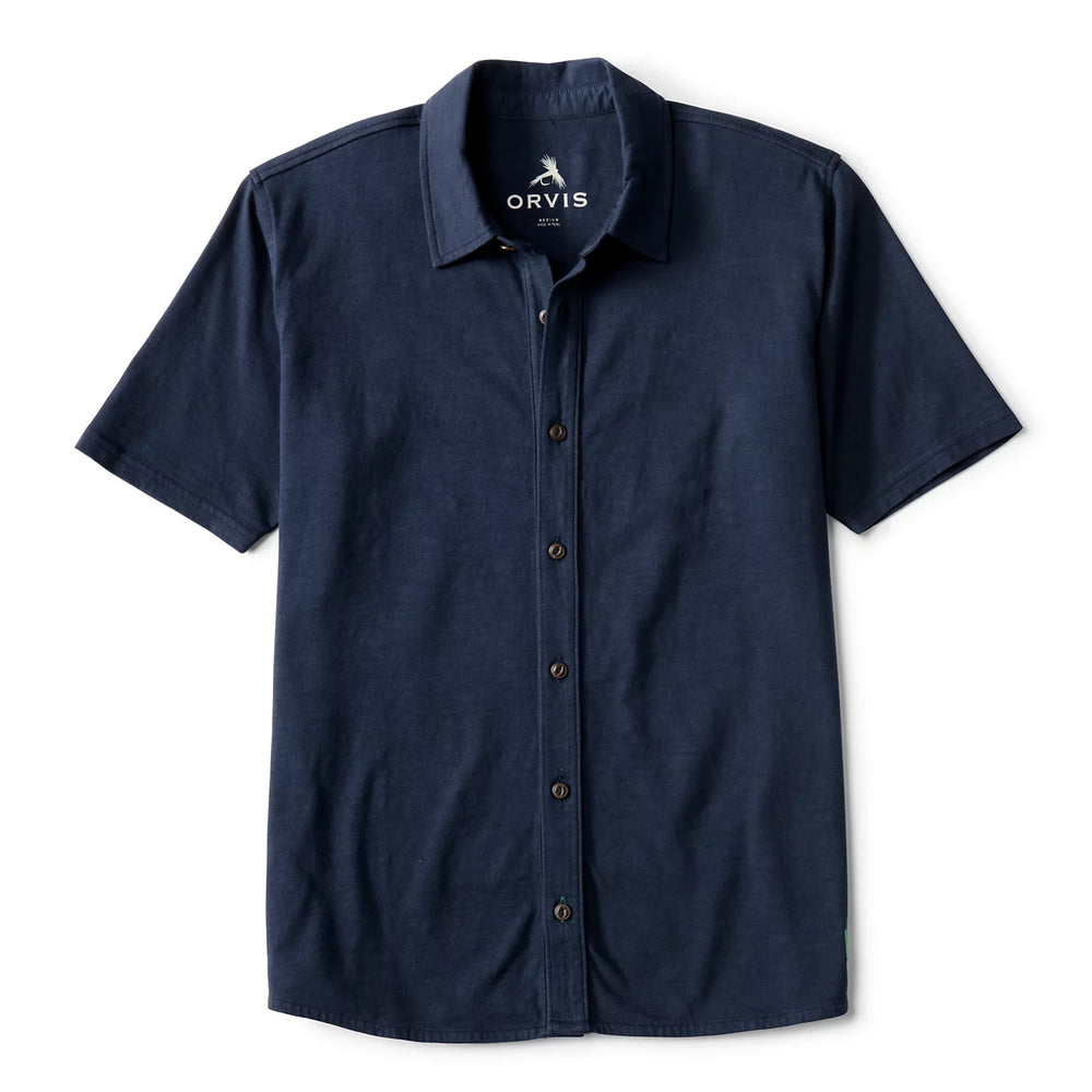 Orvis Men's Bromley Knit Button-Down Short-Sleeve Shirt