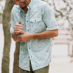 Orvis Men's River Guide Printed Short-Sleeve Western Shirt 2.0