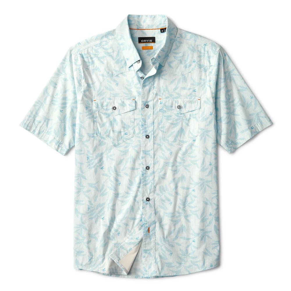 Orvis Men's River Guide Printed Short-Sleeve Western Shirt 2.0