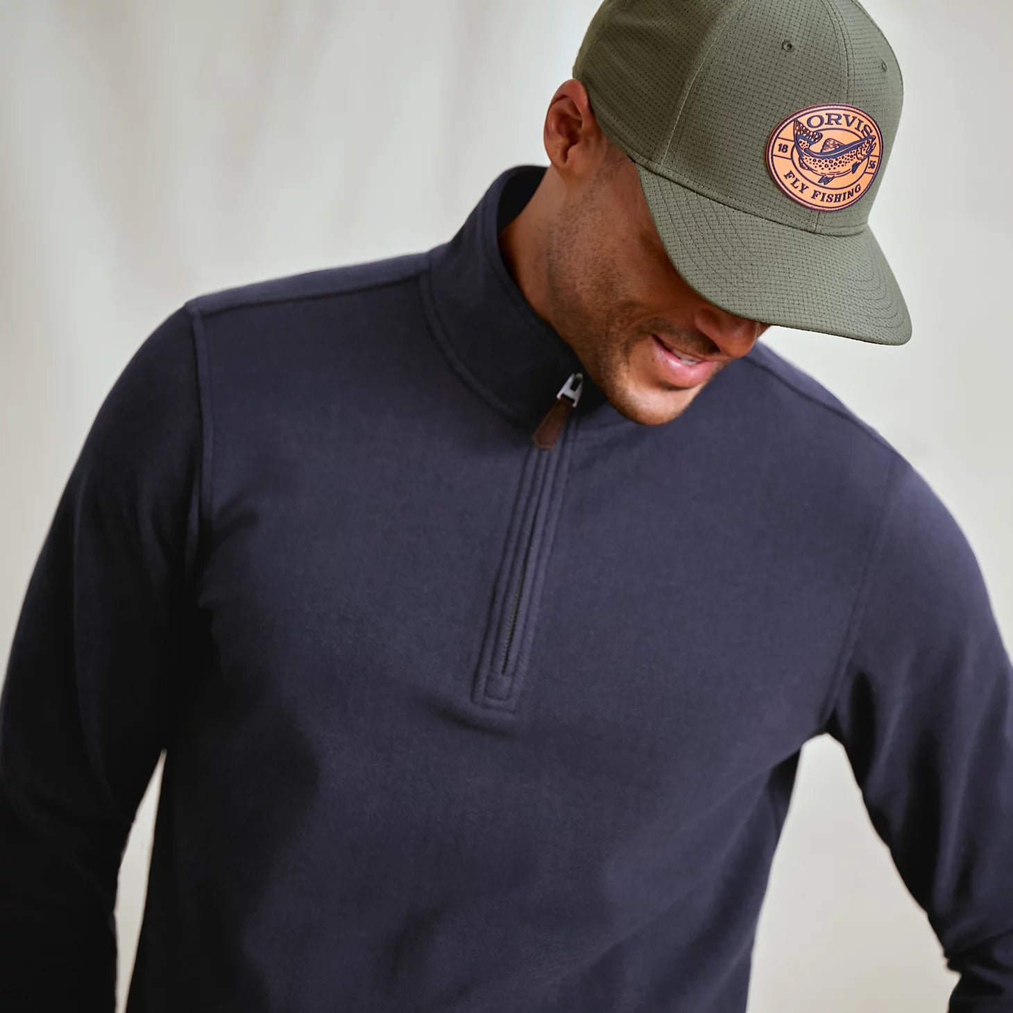 Orvis Men's Snowy River 1/4-Zip Sweatshirt