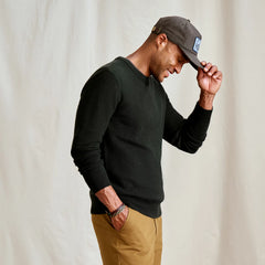 Orvis Merino Piqué Crewneck Sweater