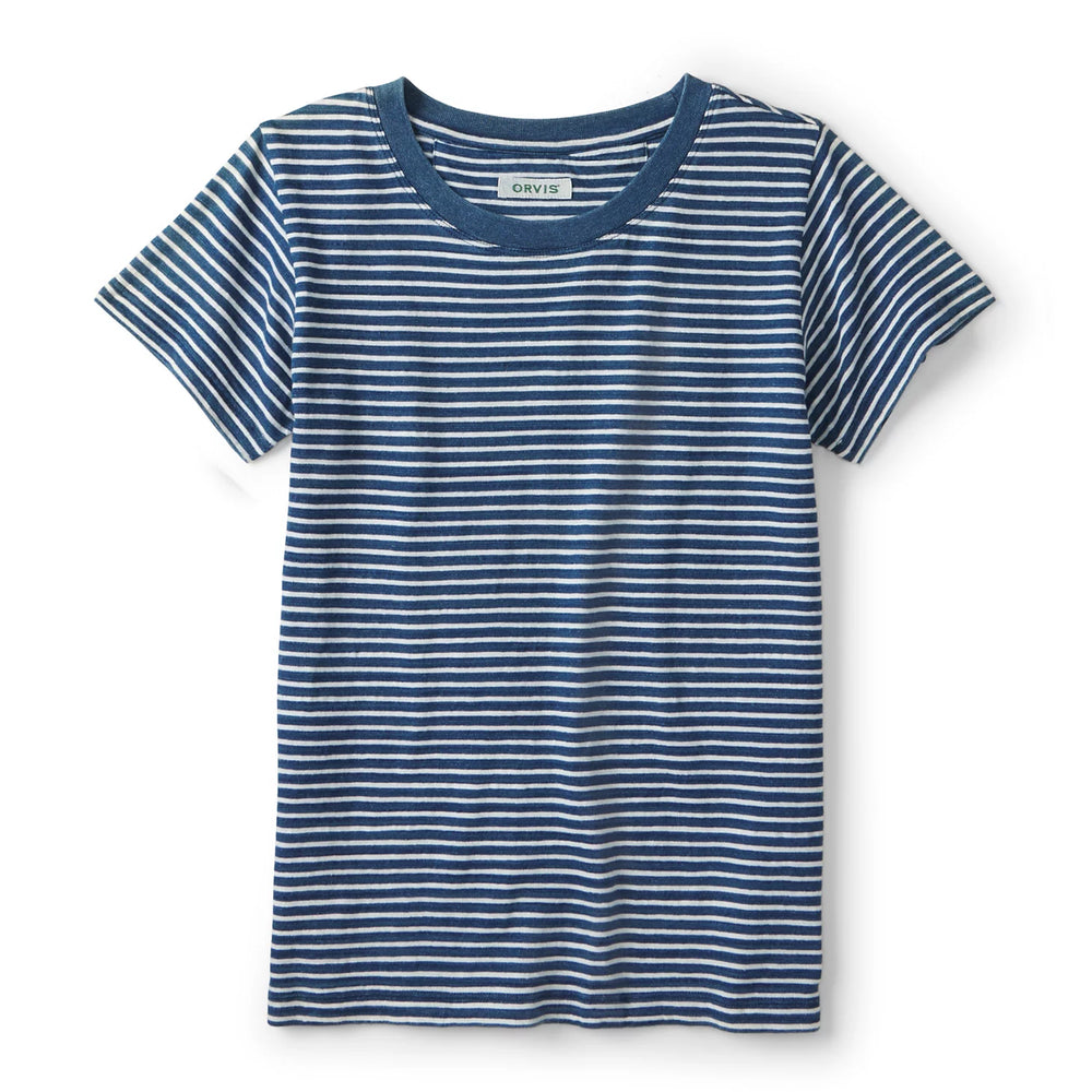 Orvis Women's Indigo Striped Short-Sleeve Tee