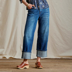 Orvis Kut from the Kloth® Sienna High-Rise Cuffed Wide-Leg Jeans