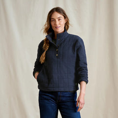 Orvis Women's Battenkill Quilted 1/2-Snap Sweatshirt