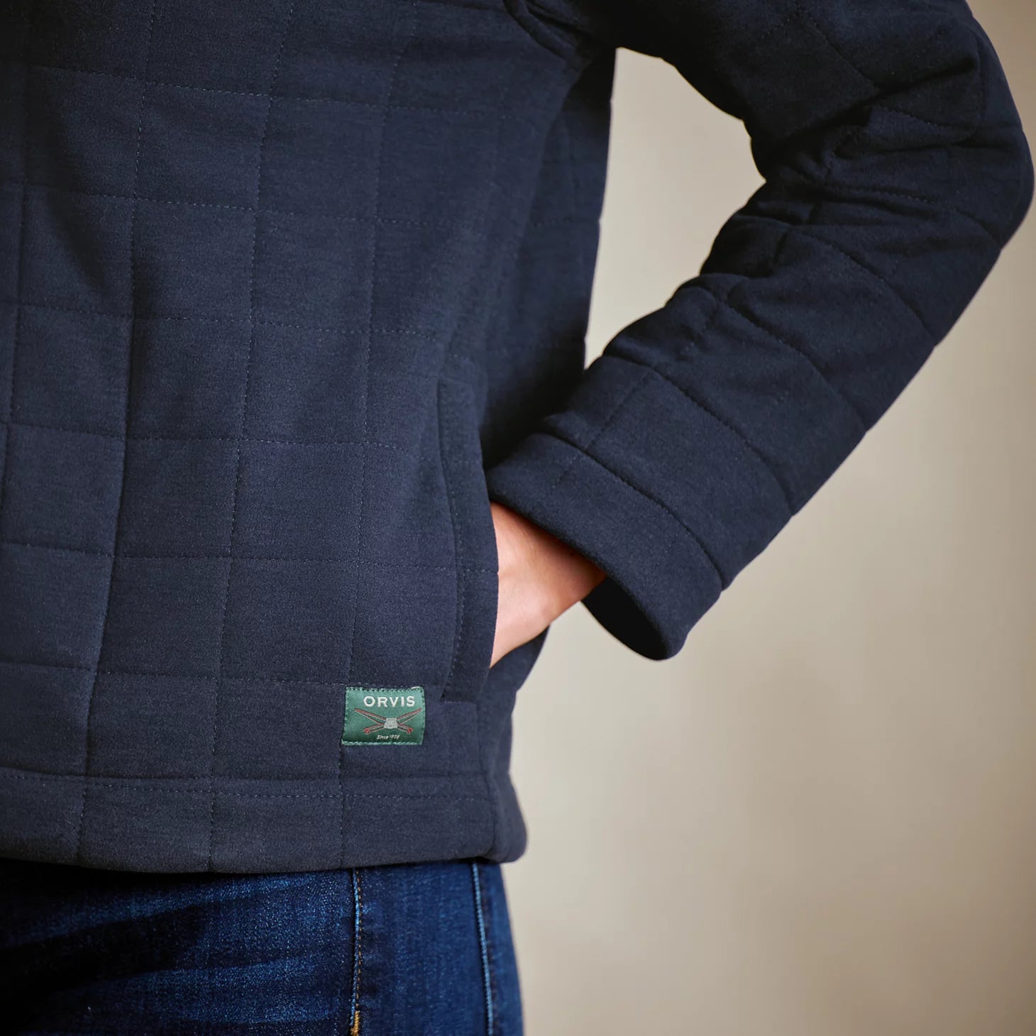 Orvis Women's Battenkill Quilted 1/2-Snap Sweatshirt