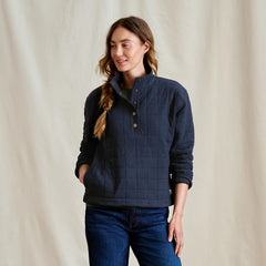 Orvis Women's Battenkill Quilted 1/2-Snap Sweatshirt