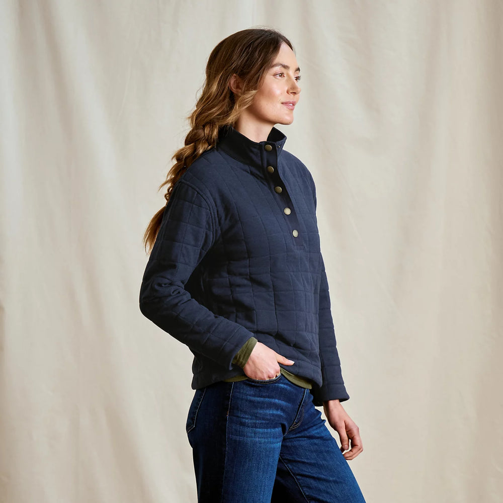 Orvis Women's Battenkill Quilted 1/2-Snap Sweatshirt