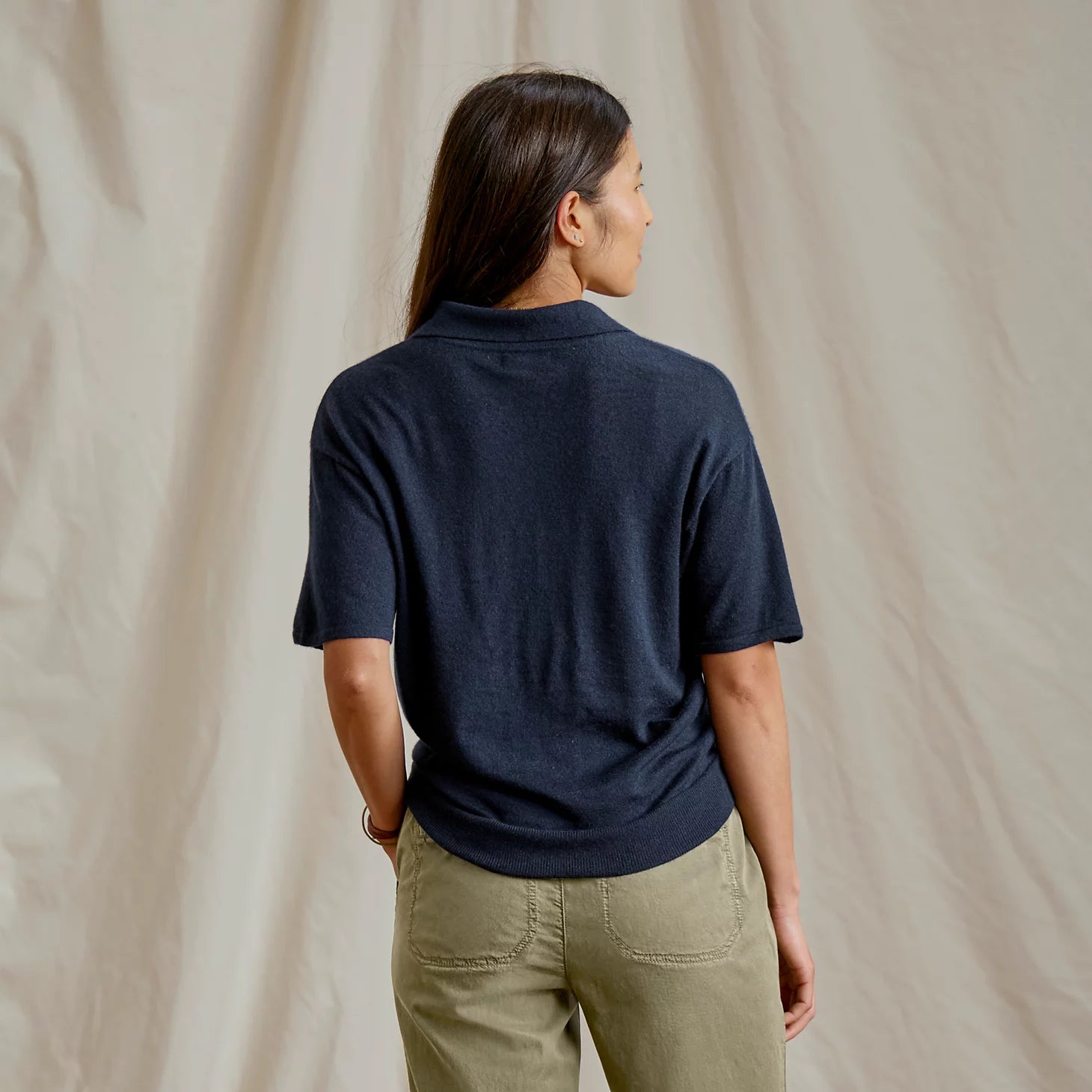 Orvis Featherweight Cashmere Polo Tee