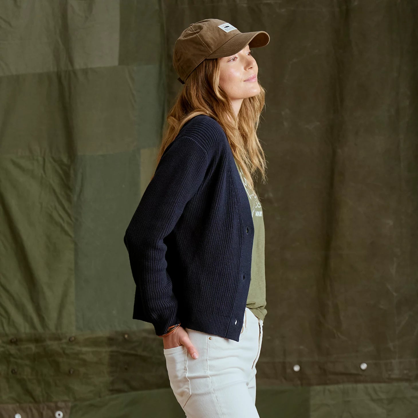 Orvis Ribbed Short Cardigan
