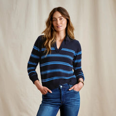Orvis Brookside Striped Polo Sweater