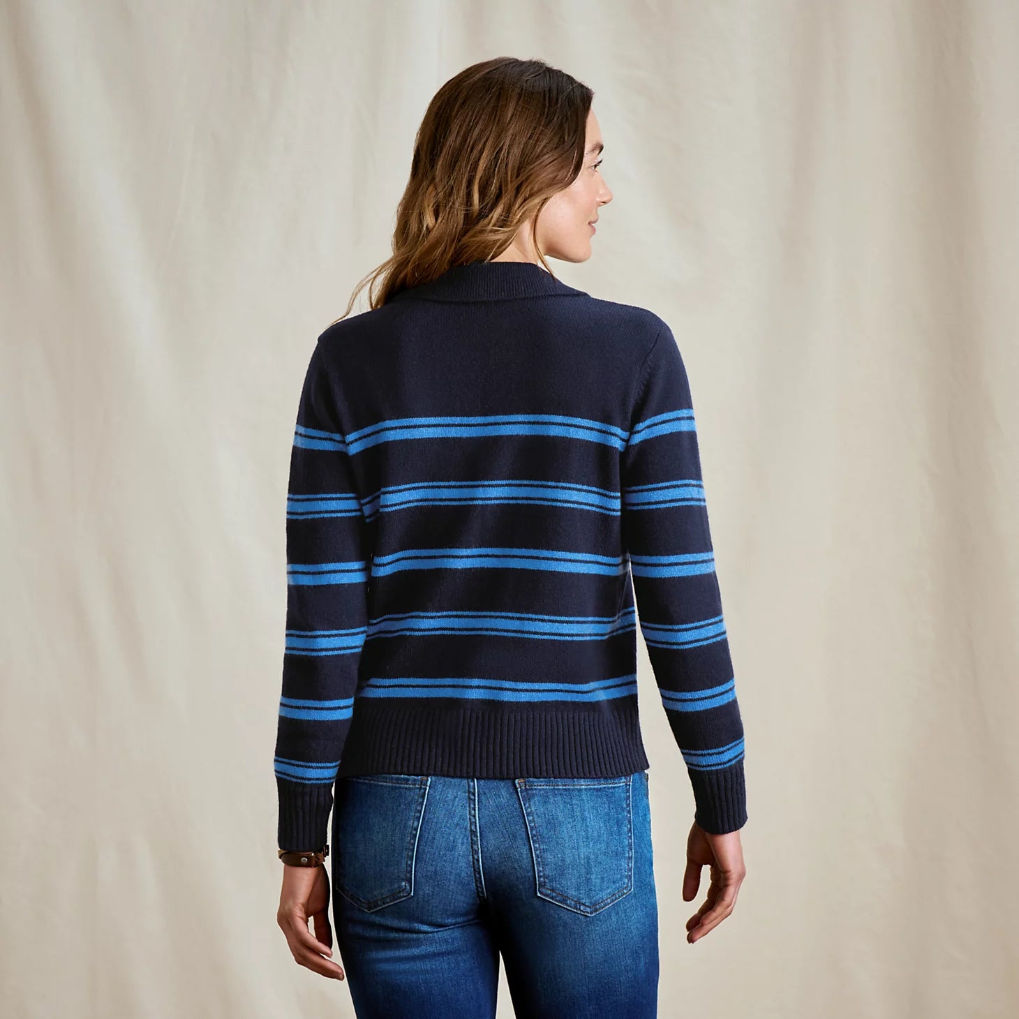 Orvis Brookside Striped Polo Sweater