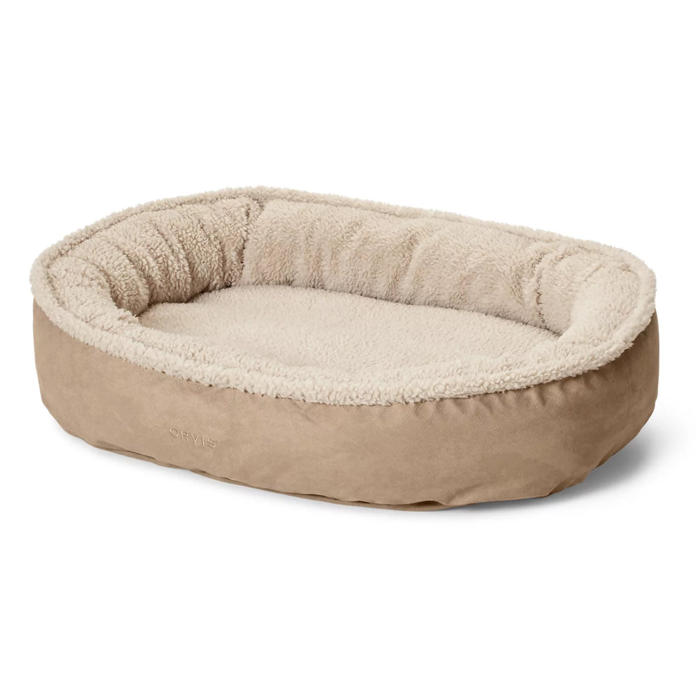Orvis Orvis ComfortFill-Eco™ Wraparound Dog Bed with Fleece