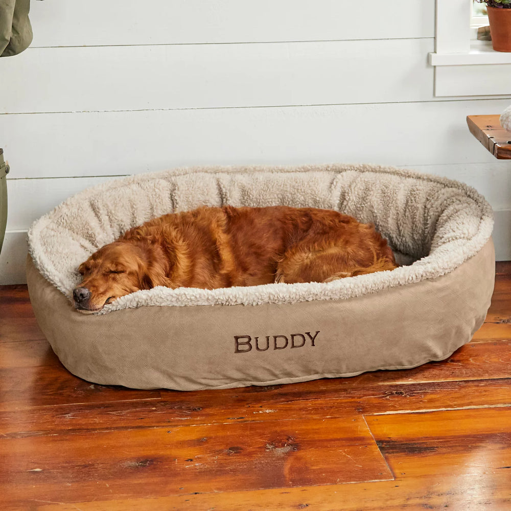 Orvis Orvis ComfortFill-Eco™ Wraparound Dog Bed with Fleece