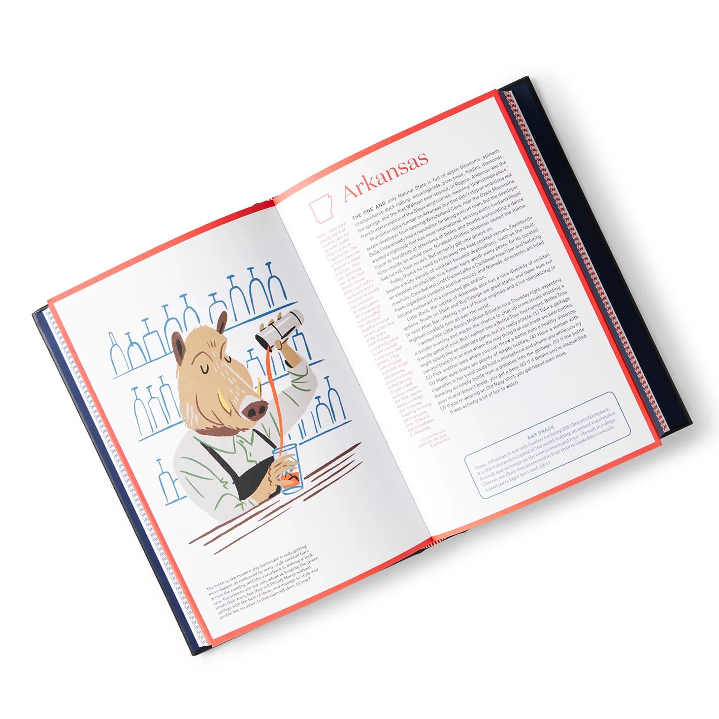 Orvis Leather-Bound United States Of Cocktails Book